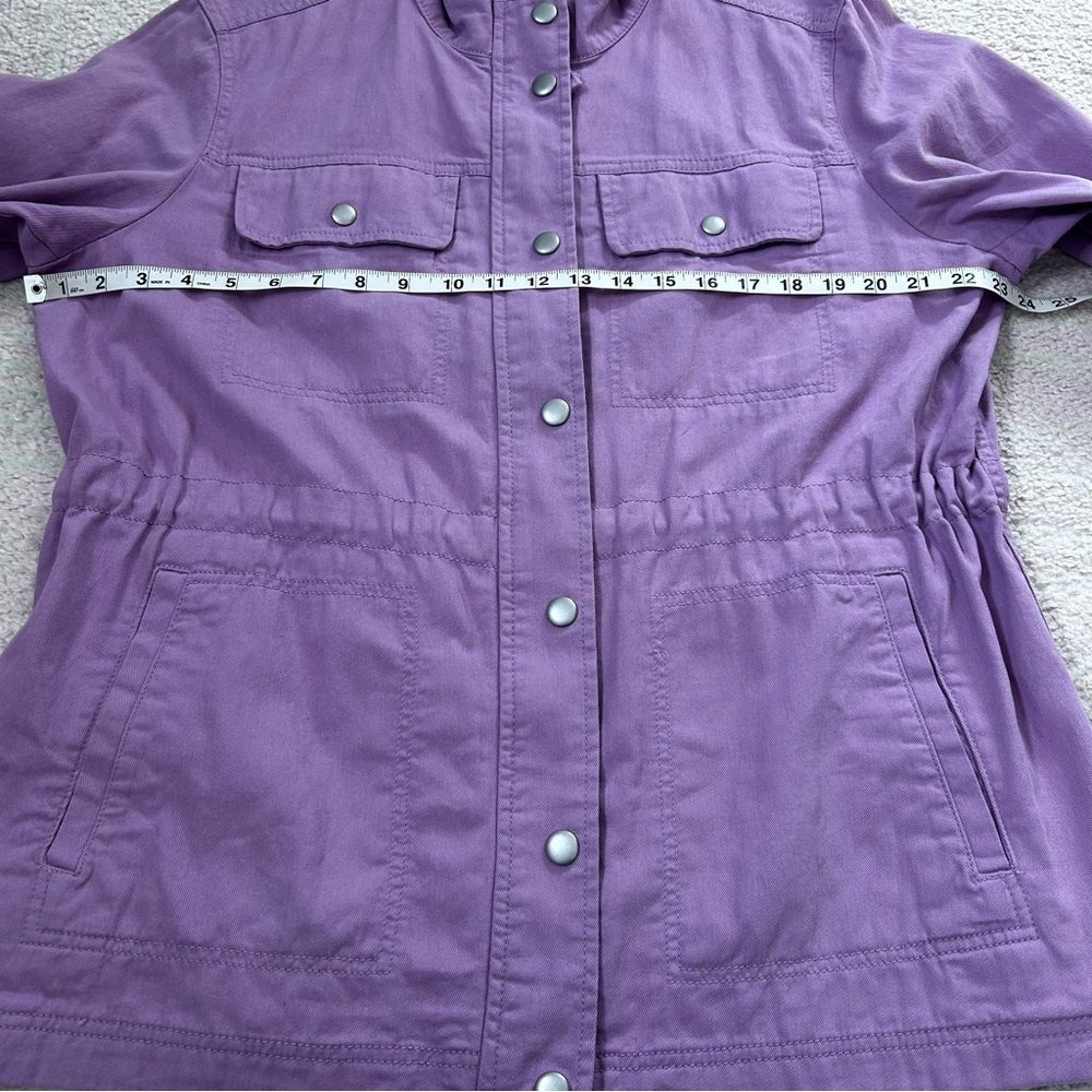 GAP Pastel Lilac Purple Utility Jacket Size XL Spring Easter 100% Cotton - Picture 6 of 15